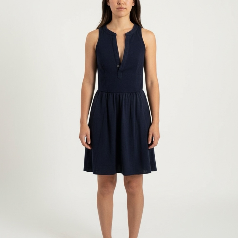 Navy Sleeveless Dress